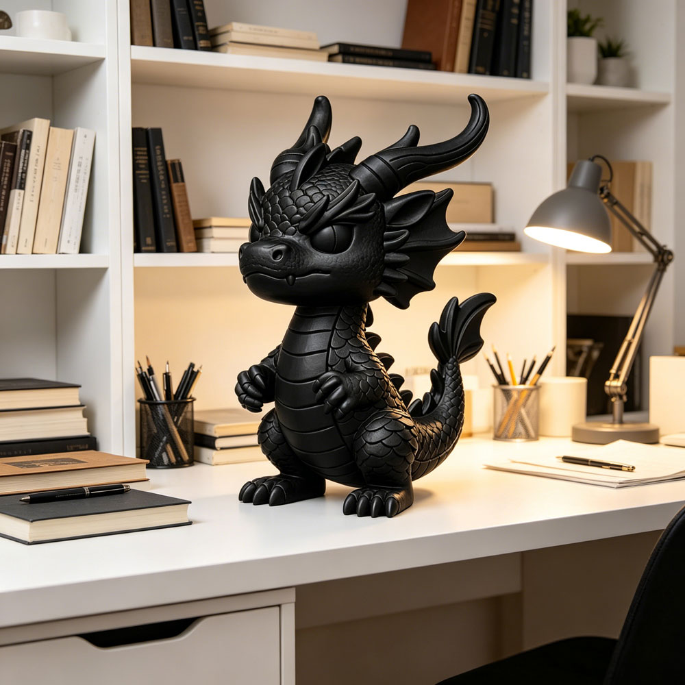 3D Printing Household Items - Drukowana w 3D fantasy figurka smoka,