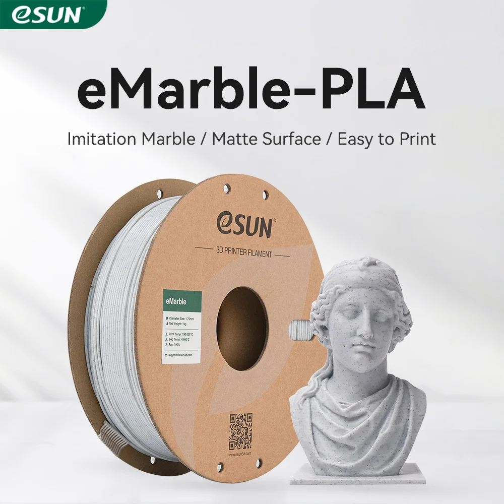 3D Printing Nylon - Filament ESUN Marble PLA 1.75mm do