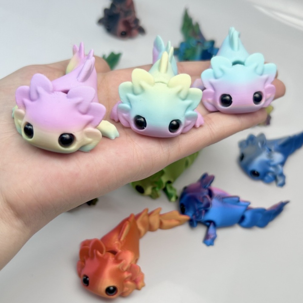 3D Printing Household Items - Figurki salamanderów drukowane w 3D, zabawki