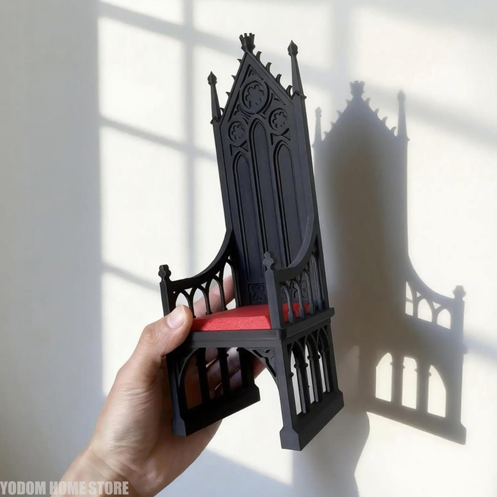 3D Printing Household Items - Krzesło w stylu gotyckim z nadrukiem