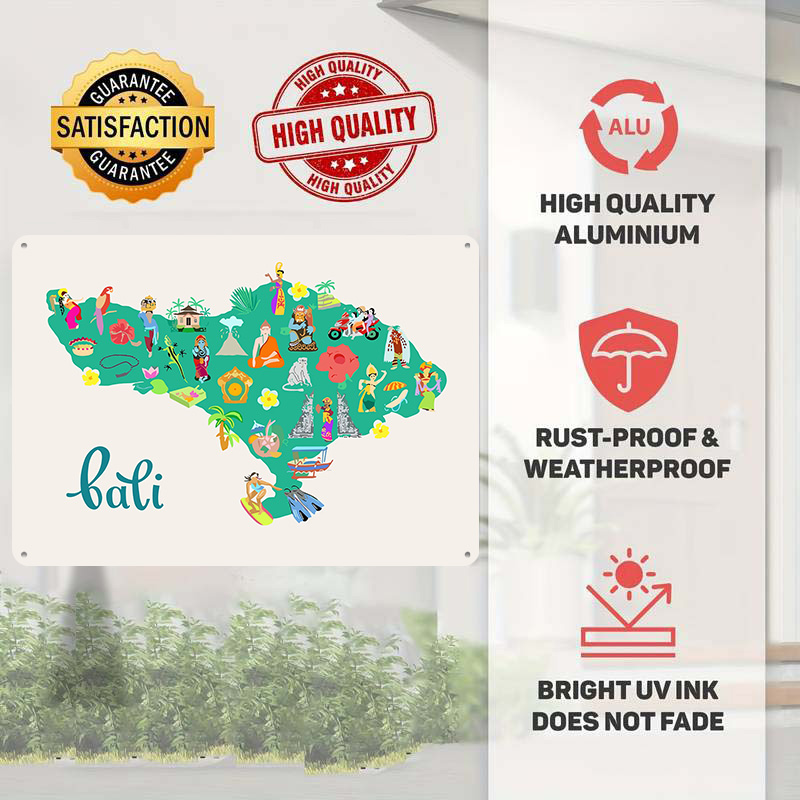 Mapa Bali Ilustracja Plakat Re – 3D Printing Bali recenzja i cena