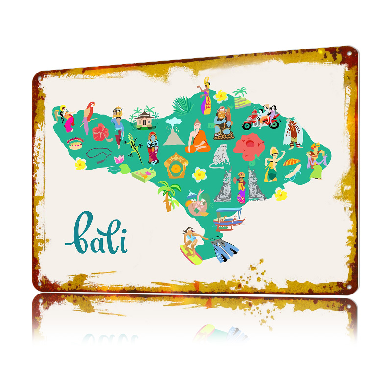Mapa Bali Ilustracja Plakat Re – 3D Printing Bali recenzja i cena