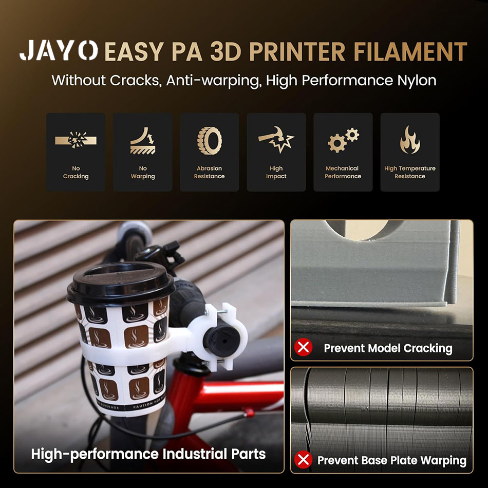 JAYO Easy PA Filament 1.75mm N – 3D Printing Nylon recenzja i cena