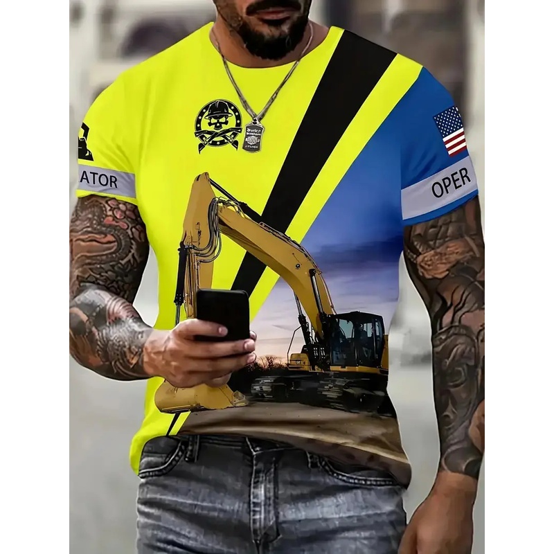 1 sztuka Koszulka z własnym zd – 3D Printing Excavator recenzja i cena