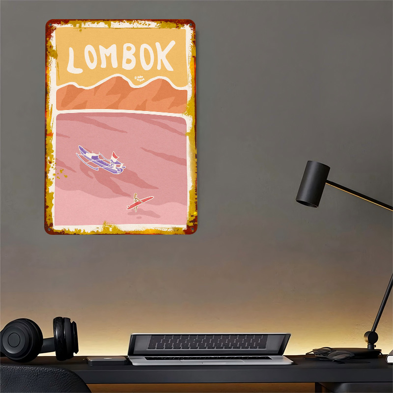 Plakat Bali Lombok Surf Retro  – 3D Printing Bali recenzja i cena