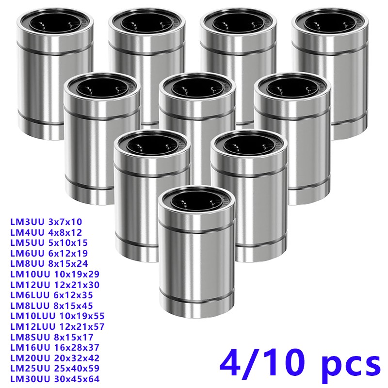 4/10 SZT. LM8UU LM10UU LM16UU  – 3D Printing Guide recenzja i cena
